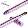3 Pack Retractable Lip Brush for Lipstick Lip-Gloss Professional Double-ended Lip Makeup Brush Retractable-Lip Brushes Travel Lip-Makeup Brushes Set for Lipstick-Lip Gloss Eyeshadow Include Lid view 3