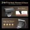 PRITECH Electric Body Hair Trimmer, Waterproof Electric Razor Men Trimmer view 2