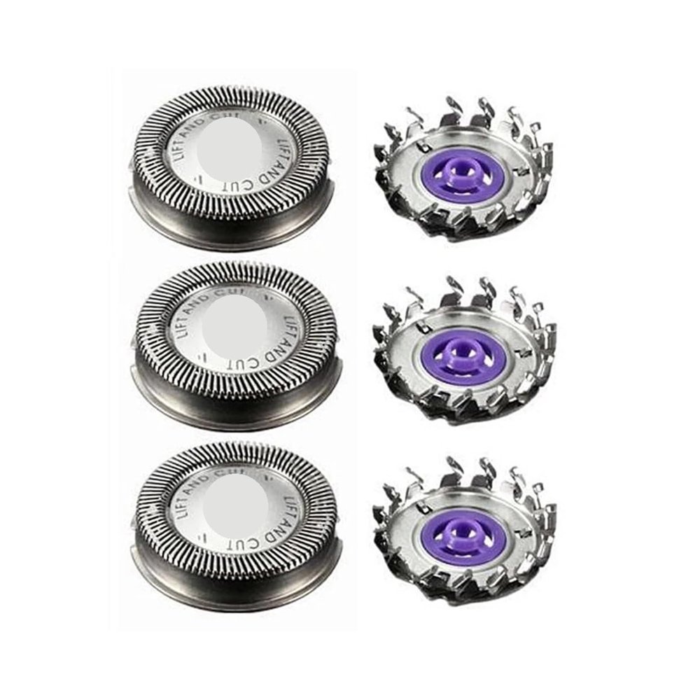 3 Pcs Replacement Shaver Head Compatible For Philips HQ3 HQ4 HQ55 HQ56 HQ6900 HQ6868 HQ5812 HQ6874 Razor Blade(1set)
