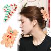 2Pcs Christmas Hair Clips Winter Xmas Hair Claw Clips Large Cute Strong Grip Clips Candy Canes Christmas Tree Design Holiday Hair Accessories for Thick/Thin Hair Acrylic Hair Clips view 1