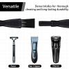 10 PCS Electric Shaver Cleaning Brush, Clipper Cleaner Brush Electric Razor Cleaner Brushes Black Double Sided Razor Brushes Replacement for Cleaning Razors Shaver Trimmer Hair Clipper Keyboard view 3