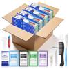 Xuezoioy Personal Hygiene Kit Bulk Pack of 100,Blue 13-IN-1 Travel Size view 1