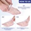 siyuwuro 100Pcs Plastic Foot Covers Leak-Proof No-Slip Foot Mask Socks Bags Disposable Paraffin Wax Bath Liners, with 100 Stickers for Moisturizing Pedicure Care at Home, Spa, Beauty Salon (300Pcs) view 2