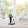 Alipis Compact Razor and Beard Brush Holder Stand for Men Space-saving Bathroom Organizer with Iron Alloy Construction Convenient Shaving Supplies Storage Rack Gift for Father's Day and view 3