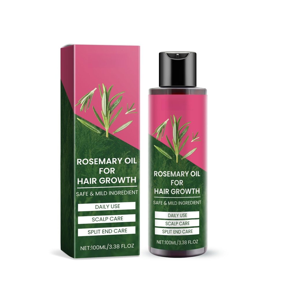 | Biotin | Hair Growth Supplement | Skin Care | Rosemary Hair Growth Essential Oil Promotes Healthy and Nourishing Hair Growth, Tough Hair Essential Oil Hair (3.38 Fl Oz)