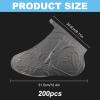 200PCS Plastic Pedicure Socks, Disposable Foot Cover For Feet Spa, Paraffin Bath Liner-Moisturizing Sock with Anti-Slip Design, Disposable Feet Cover For Paraffin for Spa, Cracked Heel Care  view 2