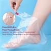 200PCS Plastic Pedicure Socks, Disposable Foot Cover For Feet Spa, Paraffin Bath Liner-Moisturizing Sock with Anti-Slip Design, Disposable Feet Cover For Paraffin for Spa, Cracked Heel Care  view 4