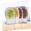 Beaupretty 3pcs Bath Exfoliating Gloves Dead Skin Remover Double-sided Body Scrub Mitts Spa Glove for Couples with Hanging Loop Random Colors Random Color view 2