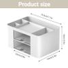 1PC Makeup Organizer with Drawers, Cosmetic Storage Box, Clear Desktop Organizer for Makeup Brushes, Skincare, Office Supplies.. view 3