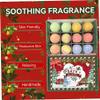 Christmas Bath Bombs, 12 Essential Oil Kids Bath Bombs Advent Calendar 2025 for Birthday Xmas Gifts Stocking Stuffers view 4