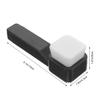 Alipis Double-Sided Silicone Facial Cleansing Brush Soft Bristles Exfoliator for Deep Cleaning and Massage Handheld Skin Care Brush for Blackhead Removal and Sensitive Skin Black view 2