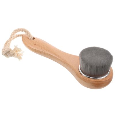 DECHOUS Soft Facial Scrubber Brush with Long Handle for Women Soft Fiber Bristles for Gentle Exfoliation Deep Cleansing and Massage Ergonomic Design for Improved Skin Texture and