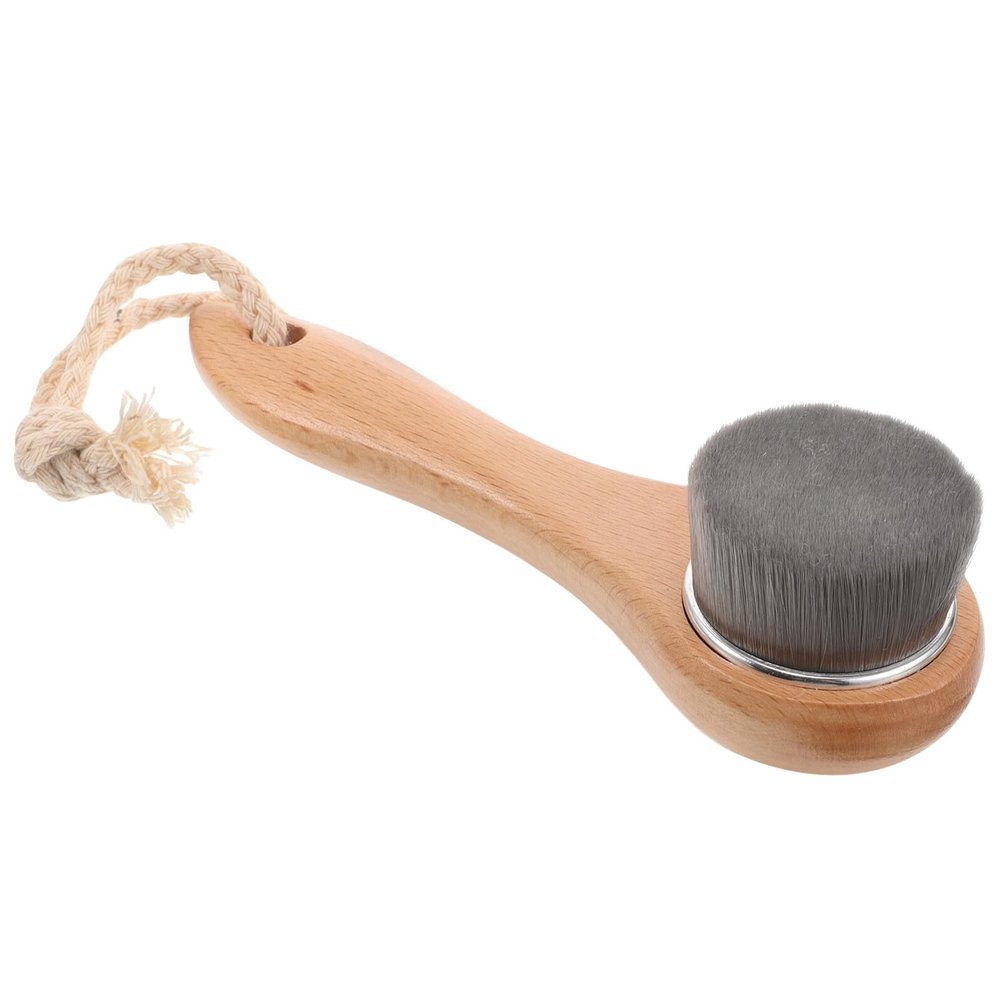 DECHOUS Soft Facial Scrubber Brush with Long Handle for Women Soft Fiber Bristles for Gentle Exfoliation Deep Cleansing and Massage Ergonomic Design for Improved Skin Texture and