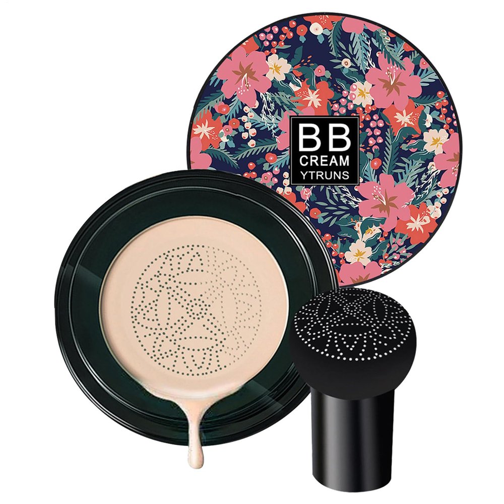 Air Cushion Foundation - Hydrating BB Cream Makeup, Lightweight Liquid | Smooth Coverage Concealer, Moisturizing Concealer Makeup, Natural Glow Face Cosmetic for Radiant Complexion, Safe For
