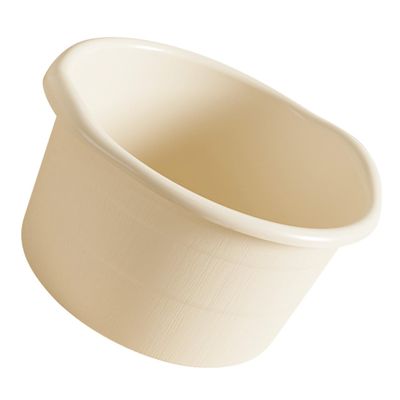Alipis Plastic Foot Basin Thickened Foot Soak Tub for Home Use Multi-Purpose Household Washing Bucket Hands Laundry Lightweight Portable Spa Bath Barrel in Cream Color