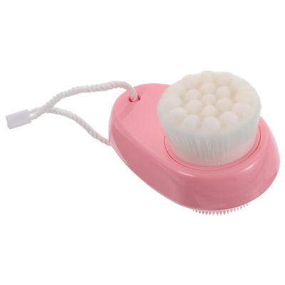 GANAZONO Dual-Sided Silicone Facial Brush Gentle Face Scrubber Manual Exfoliating and Deep Cleansing Tool with Soft Silicone Bristles for Women and Men Skincare Routine