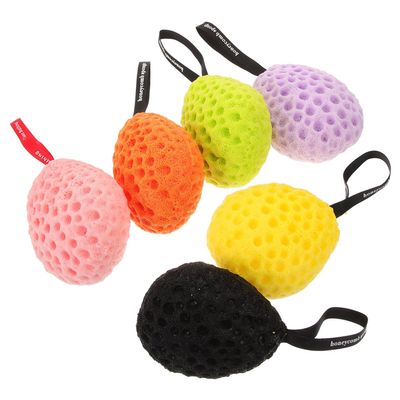 Alipis 6pcs Honeycomb Bath Sponges for Lightweight Body Wash Scrubbers with Rich Foam Portable Shower Sponge in Multiple Colors for Gentle Exfoliating and Skin Cleansing