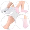 Alipis 3Pairs Moisturizing Socks for Dry Cracked Feet Elastic Foot Care Socks with Deep Penetration for Women Includes White Pink and Nude Colors view 2