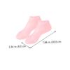 Alipis 3Pairs Moisturizing Socks for Dry Cracked Feet Elastic Foot Care Socks with Deep Penetration for Women Includes White Pink and Nude Colors view 4