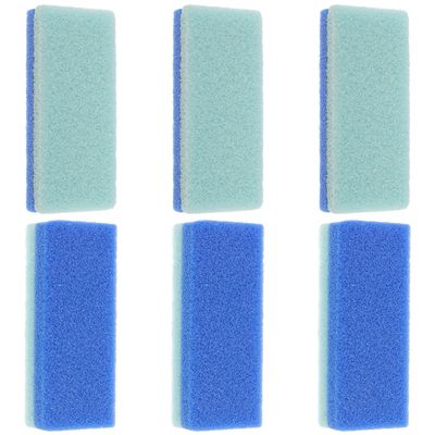 Unomor 6pcs PU Pumice Stone Foot Scrubber for Men and Women Compact Block Shape for Easy Handling Dead Skin Remover and Foot Exfoliator Massaging Heel Scrubber to Blood Flow and Fatigue