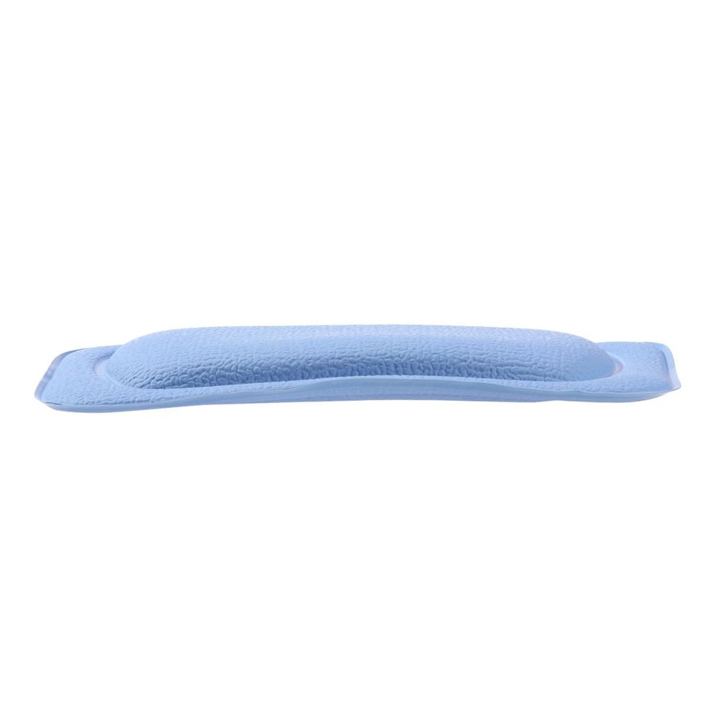 NOLITOY PVC Bath Pillow with Strong Suction Cups Dark Blue Spa Headrest for Bathtub Slip-Resistant Bath Cushion for Back and Neck Support Easy to Clean Bathroom Accessory