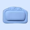 NOLITOY PVC Bath Pillow with Strong Suction Cups Dark Blue Spa Headrest for Bathtub Slip-Resistant Bath Cushion for Back and Neck Support Easy to Clean Bathroom Accessory view 2