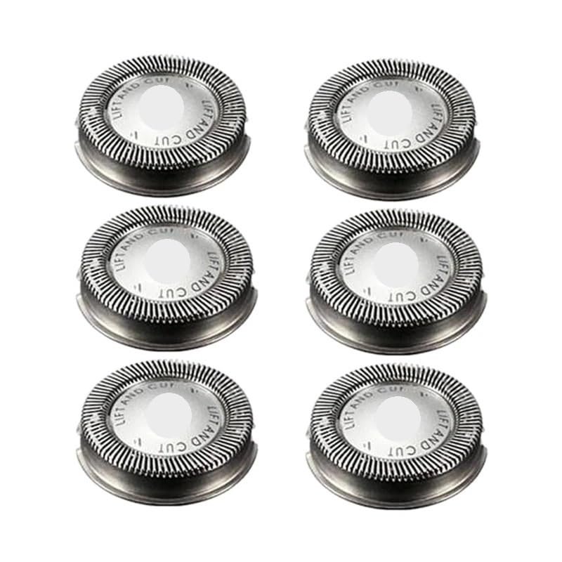 6Pcs Shaver Head Replacement Shaver Blade for Compatible For Philips HQ3 HQ32 HQ36 HQ40 HQ300 Razor Blade for Men(1set)