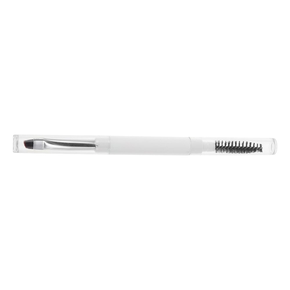 Alipis Double-ended Eye Brow Brush with Soft Angled and Spiral Heads Versatile Brow Concealer and Grooming Tool for Precise Styling and Polished Look Easy to Clean and Portable