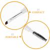 Alipis Double-ended Eye Brow Brush with Soft Angled and Spiral Heads Versatile Brow Concealer and Grooming Tool for Precise Styling and Polished Look Easy to Clean and Portable view 3