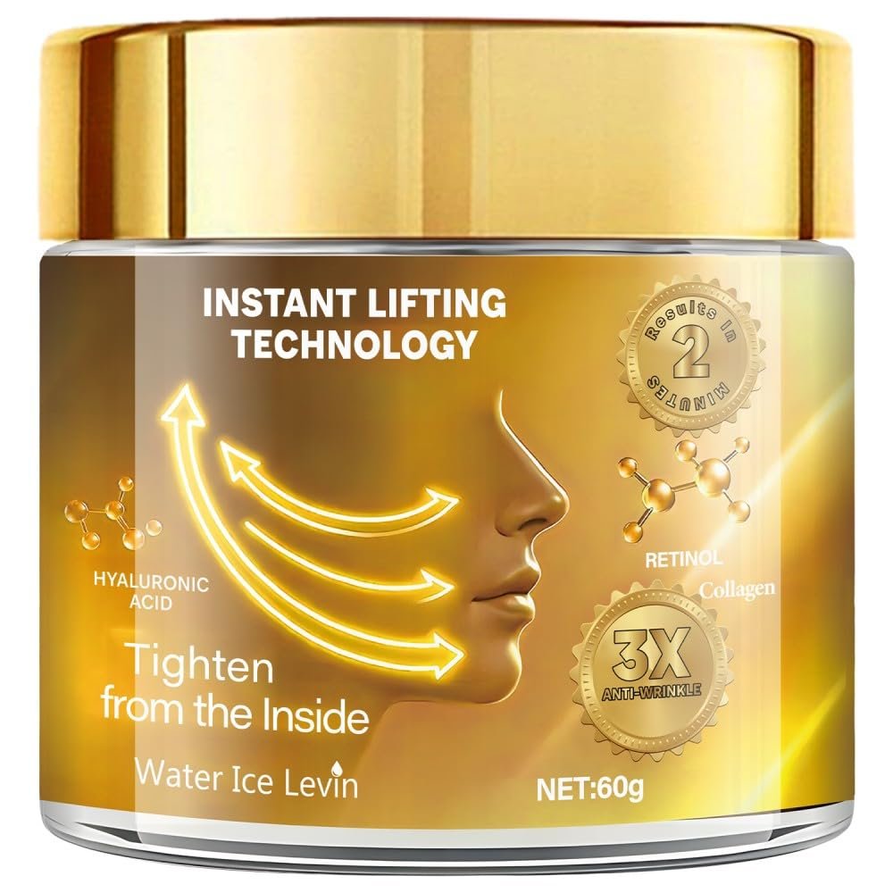 2PCS Instant Face Tightener: Instant Face Lift Cream - Tightening Firms & Smooths the Look of Wrinkles Fine Lines for 45+  Pores and Deep Wrinkles Tightening and Lifting cream