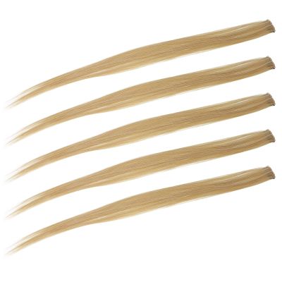 Clamp/Holder In Hair Extensions, 5pcs 55cm Colored High Temperature Synthetic Hair Clamp/Holder In Hairpiece Extensions For Women For Party and Cosplay Use (C)
