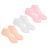 NIYANGLE 3Pairs Moisturizing Socks for Women Hydrating Foot Covers for Dry Cracked Heels Breathable Lightweight Foot Protective Socks for Intensive Skin Softening and Callus Care XL White view 1