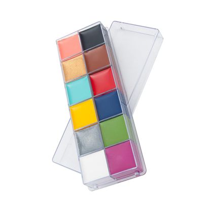 SHERCHPRY 1 Box Color Oil Paint Kit for Halloween Costume Vivid Pigments Makeup Palette for Face Painting Easy to Apply and Wash Suitable for Adults and Party Art