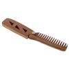 Zerodeko Sandalwood Folding Beard Comb for Men with Wide Teeth Hollow Design Natural Wooden Grooming Tool with PU Protective Case Portable Pocket Comb for Mustache Styling and Hair Care view 1