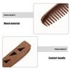 Zerodeko Sandalwood Folding Beard Comb for Men with Wide Teeth Hollow Design Natural Wooden Grooming Tool with PU Protective Case Portable Pocket Comb for Mustache Styling and Hair Care view 3