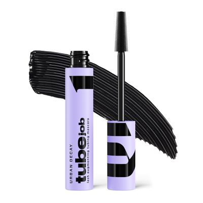 Urban Decay Tube Job Lash Augmenting Tubing Black Mascara - 24HR Lift, Lengthen & Volume Mascara, Anti-Clump, Anti-Smudge, Sweat & Water Resistant Wear, Washable - Intense Black (0.29 fl oz)