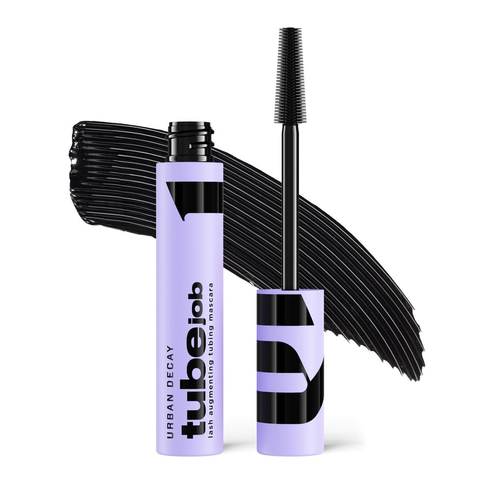 Urban Decay Tube Job Lash Augmenting Tubing Black Mascara - 24HR Lift, Lengthen & Volume Mascara, Anti-Clump, Anti-Smudge, Sweat & Water Resistant Wear, Washable - Intense Black (0.29 fl oz)