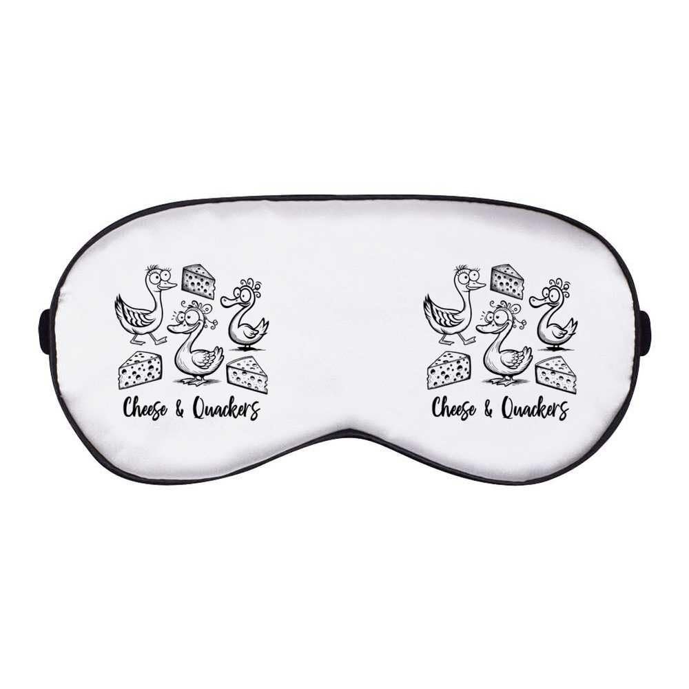 Azeeda 'Funny Ducks with Cheese' Sleep/Travel Eye Mask (EY00033867)