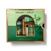 Bath and Body 3-Piece Eucalyptus Spearmint Aromatherapy Gift Box Set - Single Wick Candle, Shea Butter Cleansing Bar, Shower Steamers - Arranged in Decorative Gift Box view 1