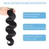 40Pcs 100G Body Wave Tape In Human Hair Extensions Seamless Skin Weft Tape Ins 100% Human Hair Wavy Tape In Hair Extensions Double Sided Tape for Skin Weft Hair Extension 30Inch view 4