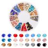 Craftora 240Pcs Glass Rhinestone Gems 4mm Flatback Rhinestones Round Crystal Gems, Mixed Color Pointed Back Diamond Rhinestone Beads for Woman Nail Art Bedazzling Crafting view 1