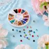 Craftora 240Pcs Glass Rhinestone Gems 4mm Flatback Rhinestones Round Crystal Gems, Mixed Color Pointed Back Diamond Rhinestone Beads for Woman Nail Art Bedazzling Crafting view 3