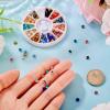 Craftora 240Pcs Glass Rhinestone Gems 4mm Flatback Rhinestones Round Crystal Gems, Mixed Color Pointed Back Diamond Rhinestone Beads for Woman Nail Art Bedazzling Crafting view 4