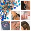 Craftora 360Pcs Glass Rhinestone Gems 2mm 3mm 4mm Flatback Rhinestones Round Crystal Gems Mixed Color Pointed Back Diamond Rhinestone Beads for Woman Nail Art Bedazzling Crafting view 2