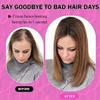 Iwig Hair Toppers for Women Real Human 360 Clip in Hair Topper No Bangs Upgrade Handmade Swiss Lace Base Top Extensions 12 inch Light Brown view 4