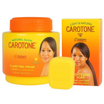Natural Glow Carrot Cream + Soap Combo Moisturizing & Nourishing Set with Carrot Extract and Collagen for Smooth, Healthy-Looking Skin