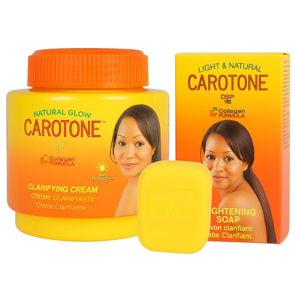 Natural Glow Carrot Cream + Soap Combo Moisturizing & Nourishing Set with Carrot Extract and Collagen for Smooth, Healthy-Looking Skin