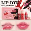 6 Colors Lip Tint Stain Set,Lip Gloss for Women,bright moisturizing lip gloss,Velvet Watery Lip Stain Moisturizing Mini Liquid Lipstick,Long lasting Non-Stick Cup, Multi-use Lip and Cheek Tint(Set a) view 2