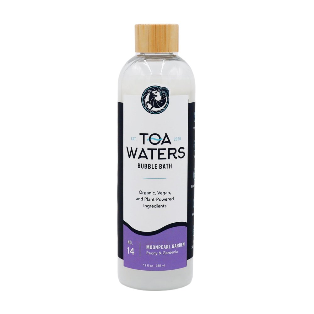 Bubble Bath  Peony & Gardenia  Romantic Floral Scent, Sulfate-Free, Gentle on Skin  12 fl oz  TOA Waters Teens Floral