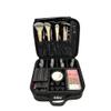 Alljoy Travel Makeup Bag, Portable Cosmetic Train Case Organizer with Adjustable Dividers, Large Capacity Professional Makeup Storage for Brushes, Toiletry, Jewelry, and Accessories (Black) view 1